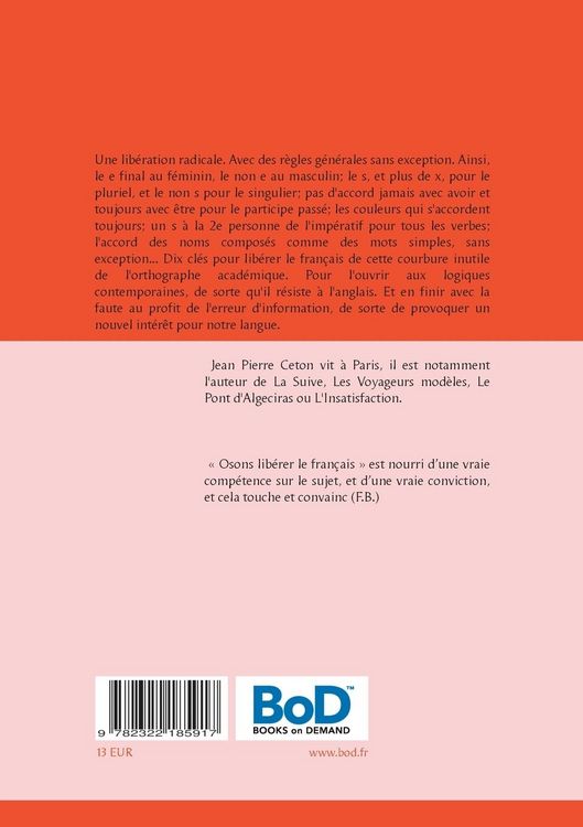 Produktbild: Osons lib&eacute;rer le fran&ccedil;ais
