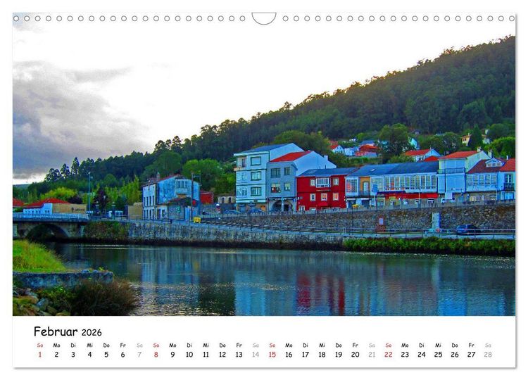 Produktbild: Jakobsweg - Camino Ingles (Wandkalender 2026 DIN A3 quer), CALVENDO Monatskalender