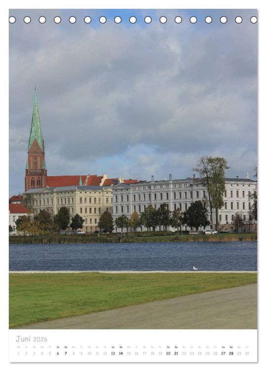 Produktbild: Ein Tag durch Schwerin (Tischkalender 2026 DIN A5 hoch), CALVENDO Monatskalender