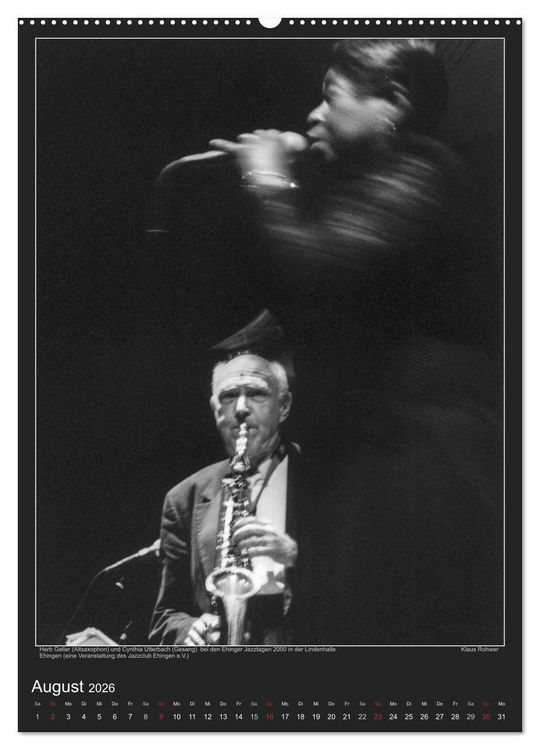 Produktbild: Jazz Moments (Wandkalender 2026 DIN A2 hoch), CALVENDO Monatskalender