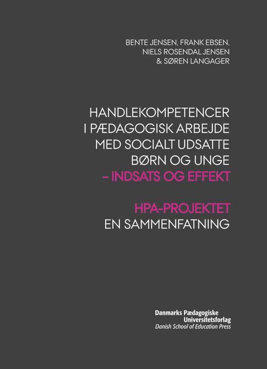 Produktbild: Handlekompetencer i p&aelig;dagogisk arbejde med socialt udsatte b&oslash;rn og unge