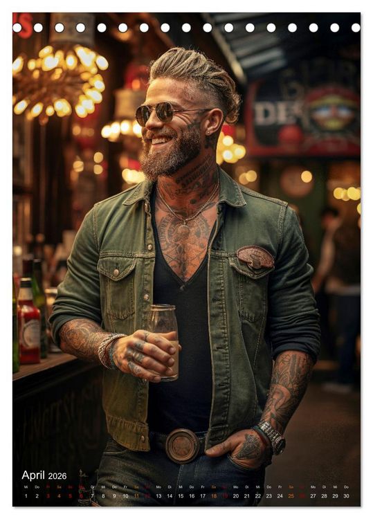Produktbild: Tattoos Kunst auf der Haut (Tischkalender 2026 DIN A5 hoch), CALVENDO Monatskalender