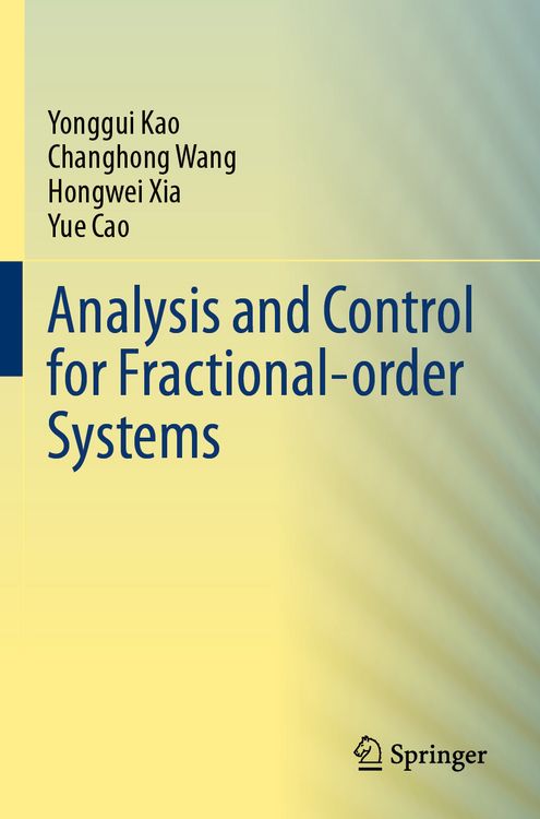 Produktbild: Analysis and Control for Fractional-order Systems