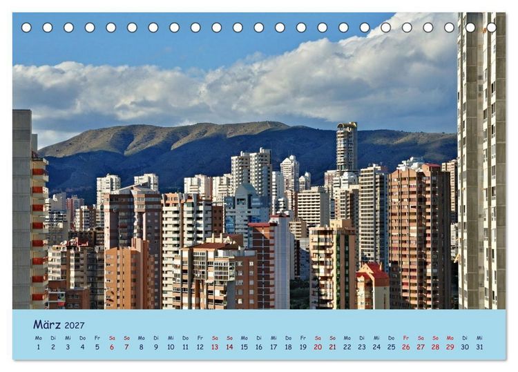 Produktbild: Benidorm (Tischkalender 2027 DIN A5 quer), CALVENDO Monatskalender