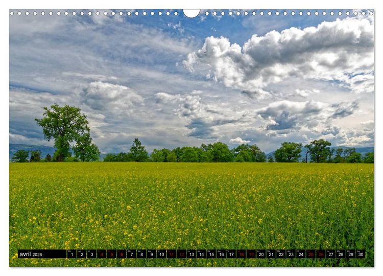 Produktbild: Au fil du temps... Du Jura aux Alpes (Calendrier mural 2026 DIN A3 vertical), CALVENDO calendrier mensuel