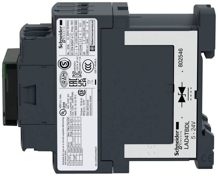 Produktbild: Schneider Electric LC1D09BD Sch&uuml;tz 1 Schlie&szlig;er, 1 &Ouml;ffner 1St.