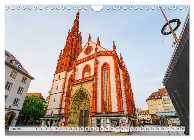 Produktbild: W&uuml;rzburg Impressionen (Wandkalender 2026 DIN A4 quer), CALVENDO Monatskalender
