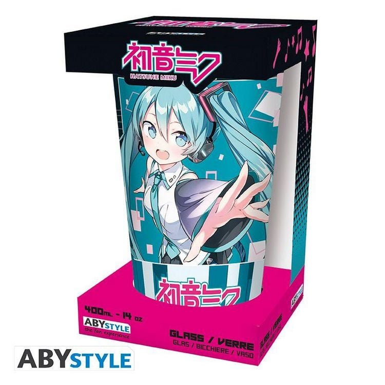 Produktbild: HATSUNE MIKU - Large Glass - 400ml - Musical City - box