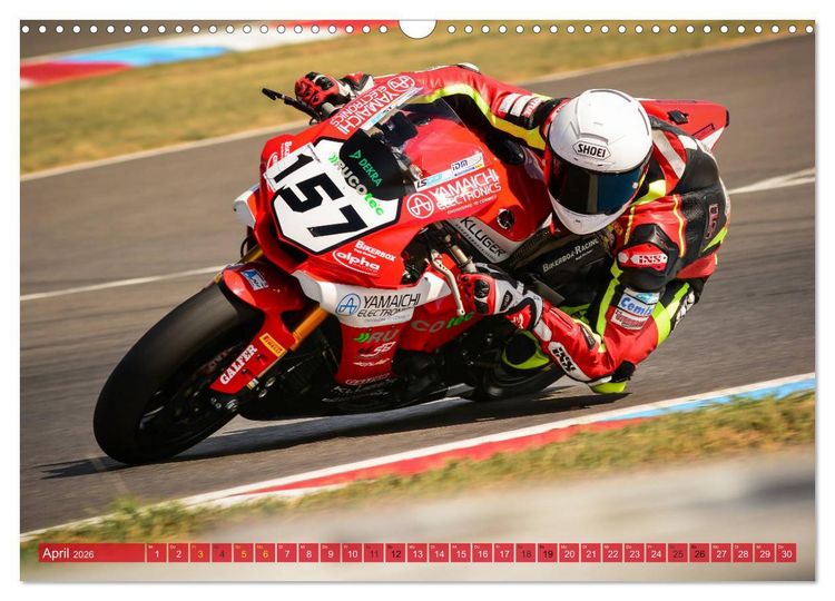 Produktbild: Motorrad Rennsport (Wandkalender 2026 DIN A3 quer), CALVENDO Monatskalender