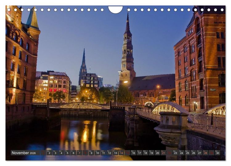 Produktbild: Hamburg.Discover northern Germany&rsquo;s cosmopolitan city (Wall Calendar 2026 DIN A4 landscape), CALVENDO 12 Month Wall Calendar