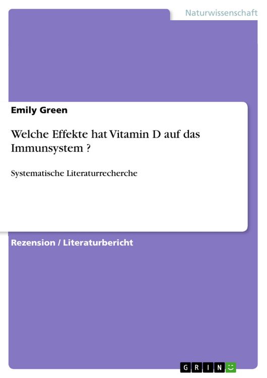 Produktbild: Welche Effekte hat Vitamin D auf das Immunsystem ?