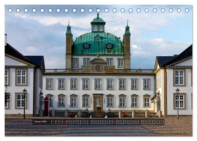 Produktbild: Schl&ouml;sser und Burgen in D&auml;nemark 2026 (Tischkalender 2026 DIN A5 quer), CALVENDO Monatskalender