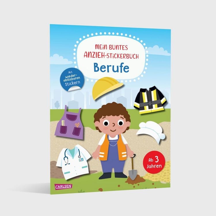 Produktbild: Mein buntes Anzieh-Stickerbuch: Berufe
