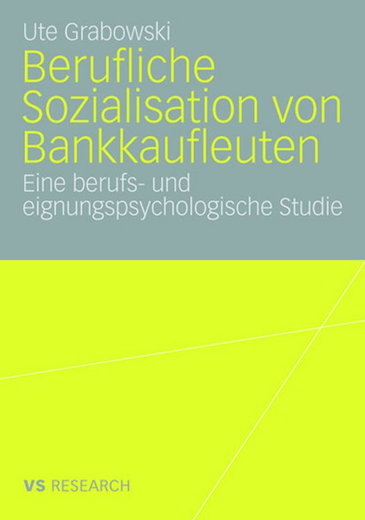 Produktbild: Berufliche Sozialisation von Bankkaufleuten