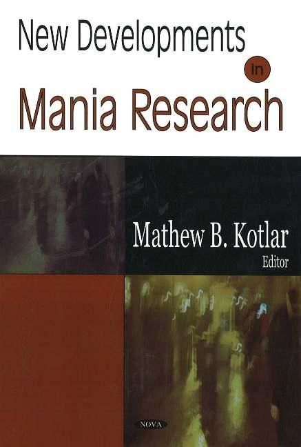 Produktbild: New Developments in Mania Research