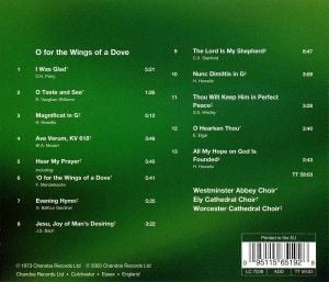 Produktbild: Westminster Abbey Choir/Ely Cathedral Choir: O For The Wings
