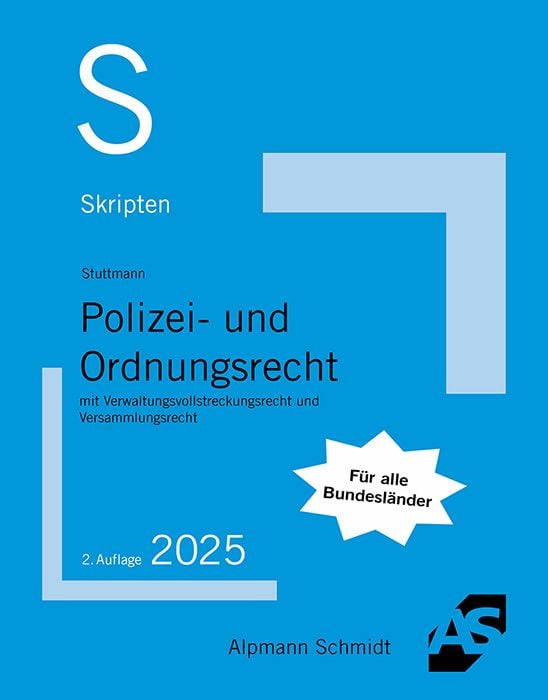 Produktbild: Skript Polizei- und Ordnungsrecht