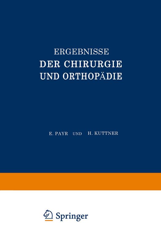 Produktbild: Ergebnisse der Chirurgie und Orthop&auml;die