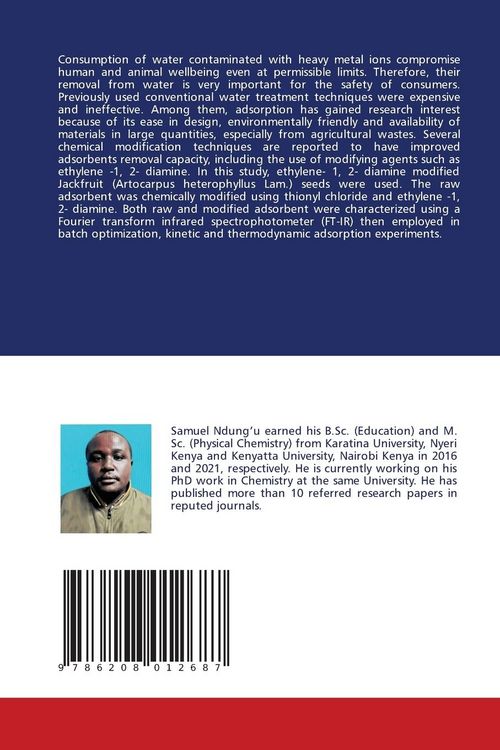 Produktbild: Kinetic, equilibrium and thermodynamic adsorption studies