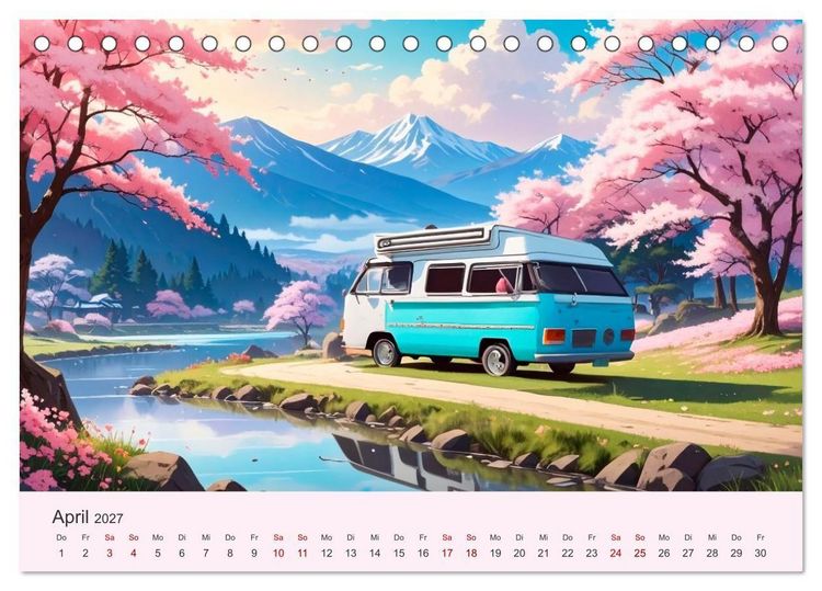 Produktbild: Vanlife Ein Leben auf der Stra&szlig;e (Tischkalender 2027 DIN A5 quer), CALVENDO Monatskalender