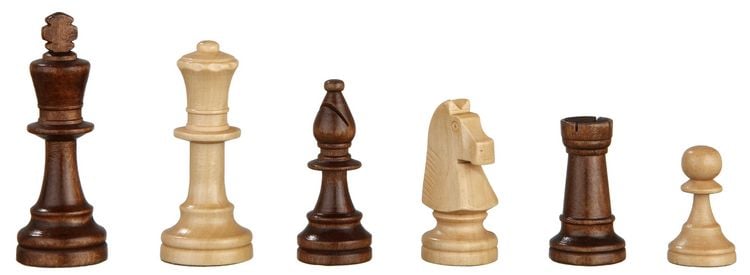 Produktbild: Schachfiguren Heinrich VIII, K&ouml;nigsh&ouml;he 97 mm, gewichtet, im Polybeutel