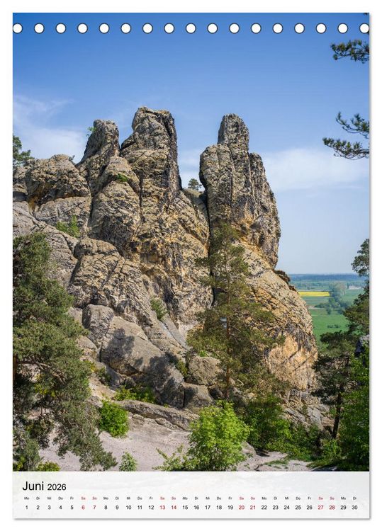 Produktbild: Harzer Landschaften - 12 Monate im Naturparadies Harz (Tischkalender 2026 DIN A5 hoch), CALVENDO Monatskalender
