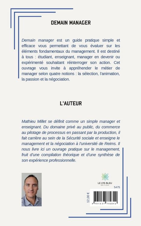Produktbild: Mathieu Millet: Demain manager