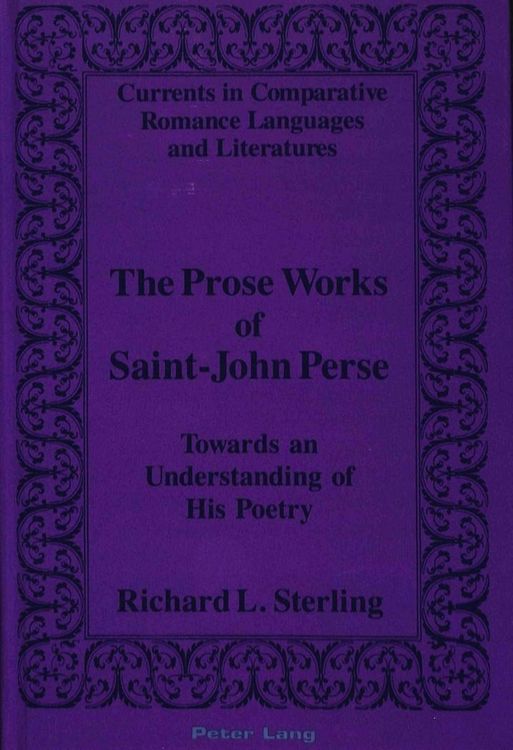 Produktbild: The Prose Works of Saint-John Perse