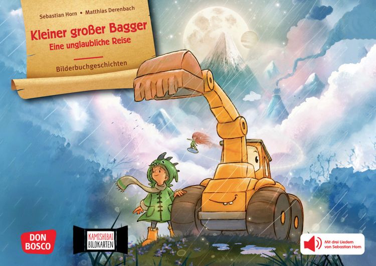 Produktbild: Kleiner gro&szlig;er Bagger. Eine unglaubliche Reise. Kamishibai Bildkartenset