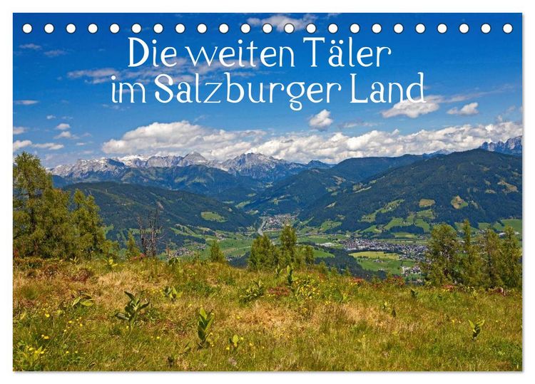 Produktbild: Die weiten T&auml;ler im Salzburger Land (Tischkalender 2026 DIN A5 quer), CALVENDO Monatskalender