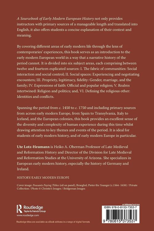 Produktbild: A Sourcebook of Early Modern European History