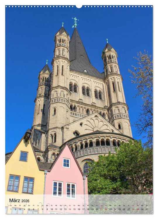 Produktbild: Altes K&ouml;ln (hochwertiger Premium Wandkalender 2026 DIN A2 hoch), Kunstdruck in Hochglanz