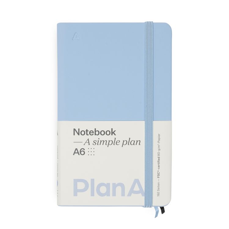 Produktbild: Notizbuch A6 Hardcover French Blue Punktiert, 192 Seiten