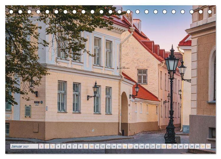 Produktbild: Nordischer Glanz &ndash; Tallinn - Riga - Vilnius (Tischkalender 2027 DIN A5 quer), CALVENDO Monatskalender