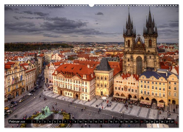 Produktbild: Europ&auml;ische St&auml;dte (Wandkalender 2026 DIN A2 quer), CALVENDO Monatskalender