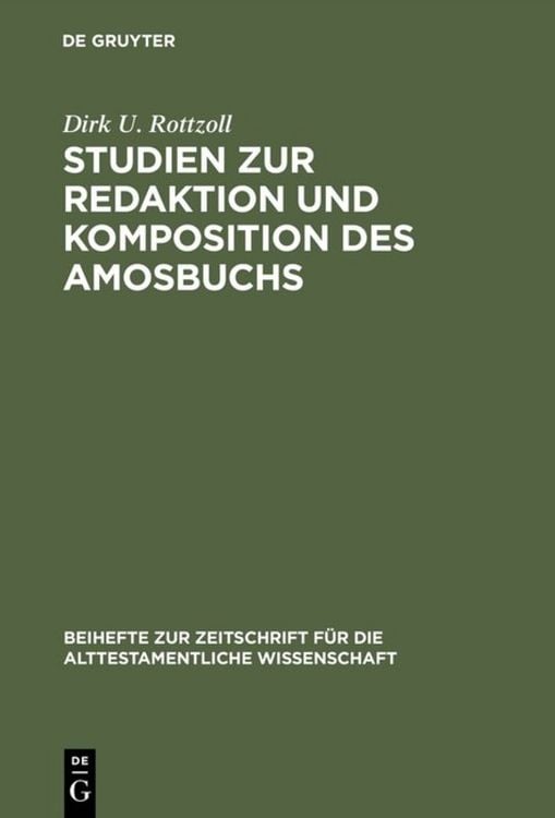 Produktbild: Studien zur Redaktion und Komposition des Amosbuchs