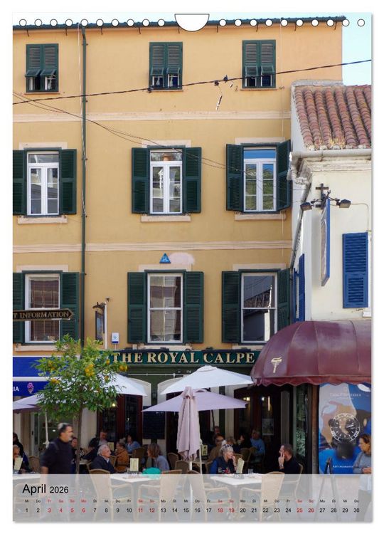 Produktbild: Gibraltar - Britische Kolonie am Mittelmeer (Wandkalender 2026 DIN A4 hoch), CALVENDO Monatskalender
