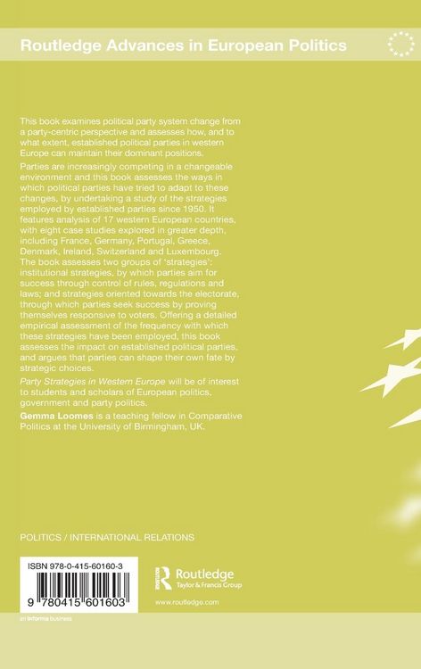 Produktbild: Party Strategies in Western Europe