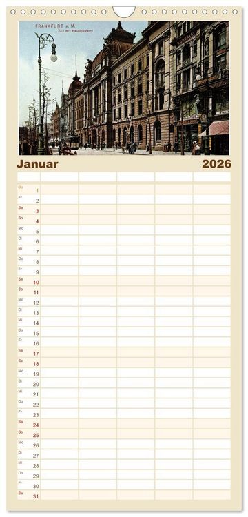 Produktbild: Familienplaner 2026 - Es war einmal... in Frankfurt (Main) mit 5 Spalten (Wandkalender, 21 x 45 cm) CALVENDO