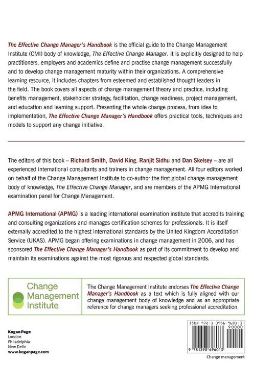 Produktbild: The Effective Change Manager's Handbook