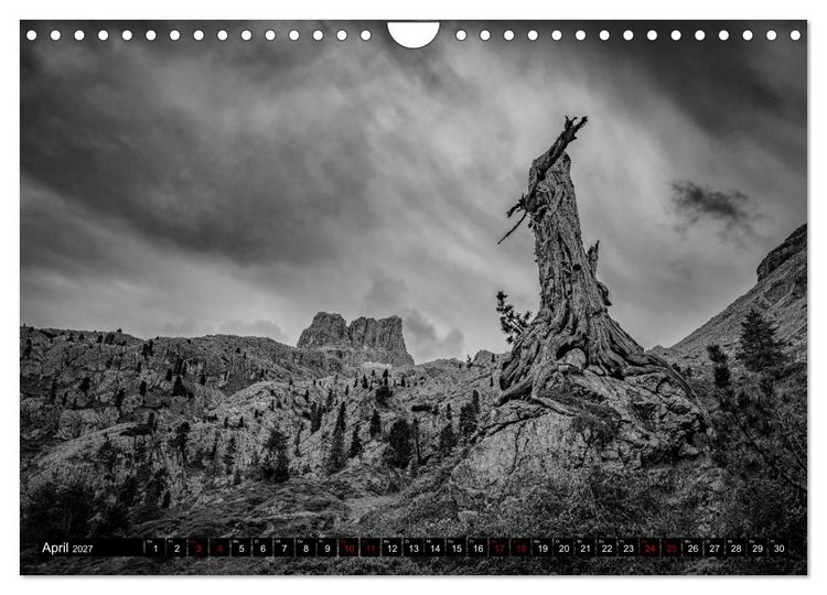 Produktbild: Dramatik in SW (Wandkalender 2027 DIN A4 quer), CALVENDO Monatskalender