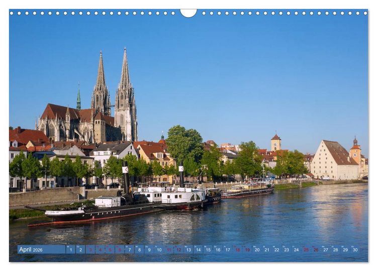 Produktbild: Donauperle Regensburg (Wandkalender 2026 DIN A3 quer), CALVENDO Monatskalender