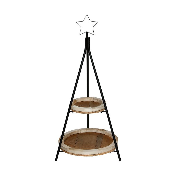 Produktbild: Displaybaum 2 Ebenen 89cm aus Metall