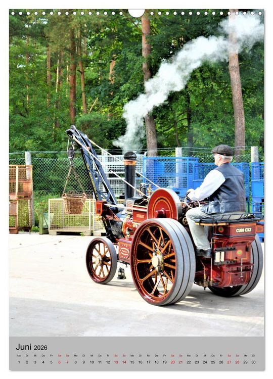 Produktbild: Oldtimer unter Dampf (Wandkalender 2026 DIN A3 hoch), CALVENDO Monatskalender