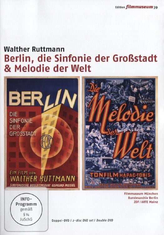 Produktbild: Berlin, die Sinfonie der Gro&szlig;stadt/Melodie der Welt - Edition Filmmuseum [2 DVDs]