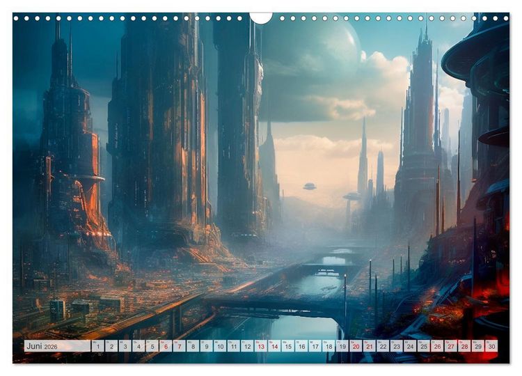 Produktbild: Gigapolis (Wandkalender 2026 DIN A3 quer), CALVENDO Monatskalender