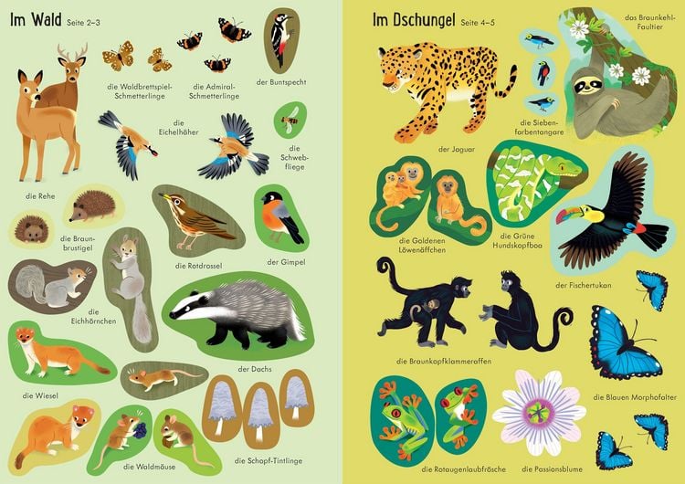 Produktbild: Mein Immer-wieder-Stickerbuch: Tiere der Welt
