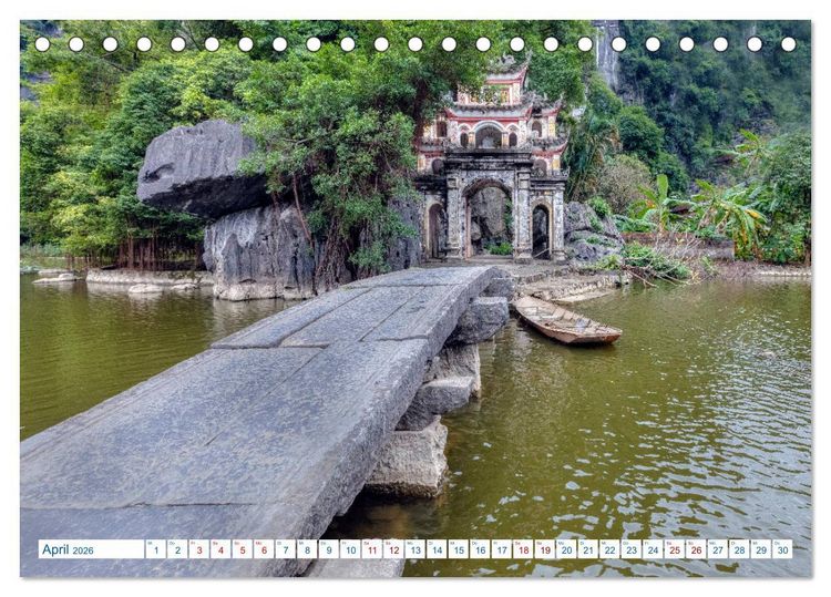 Produktbild: Asien Pur: Vietnam (Tischkalender 2026 DIN A5 quer), CALVENDO Monatskalender