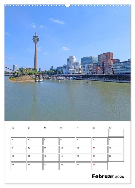 Produktbild: K&ouml;ln und D&uuml;sseldorf - Stadtmomente am Rhein (hochwertiger Premium Wandkalender 2026 DIN A2 hoch), Kunstdruck in Hochglanz