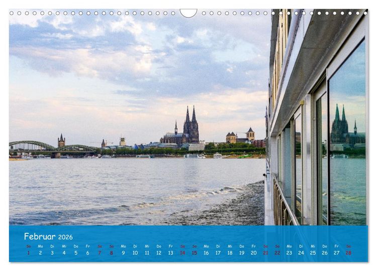 Produktbild: Eine Kreuzfahrt auf dem Rhein (Wandkalender 2026 DIN A3 quer), CALVENDO Monatskalender
